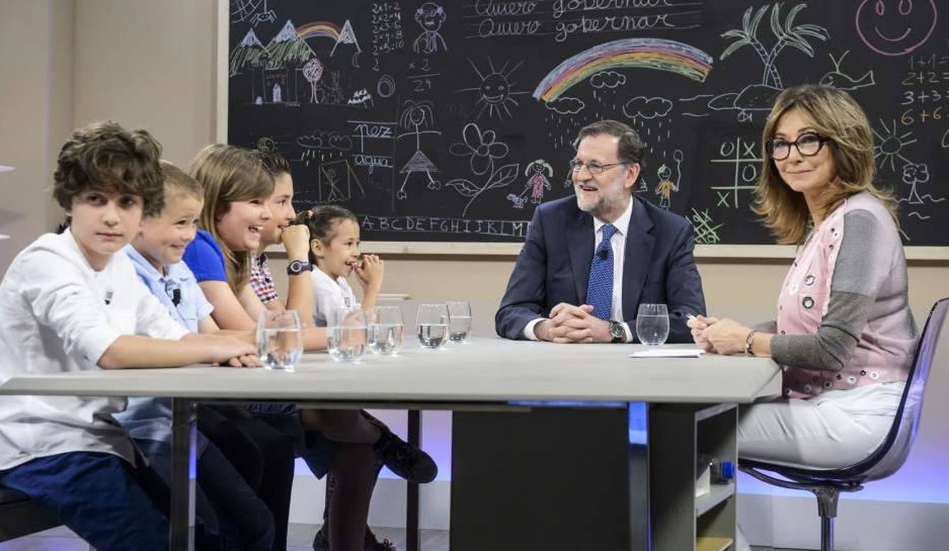 Ana Rosa junto a Mariano Rajoy en '26j. Quiero gobernar'.
