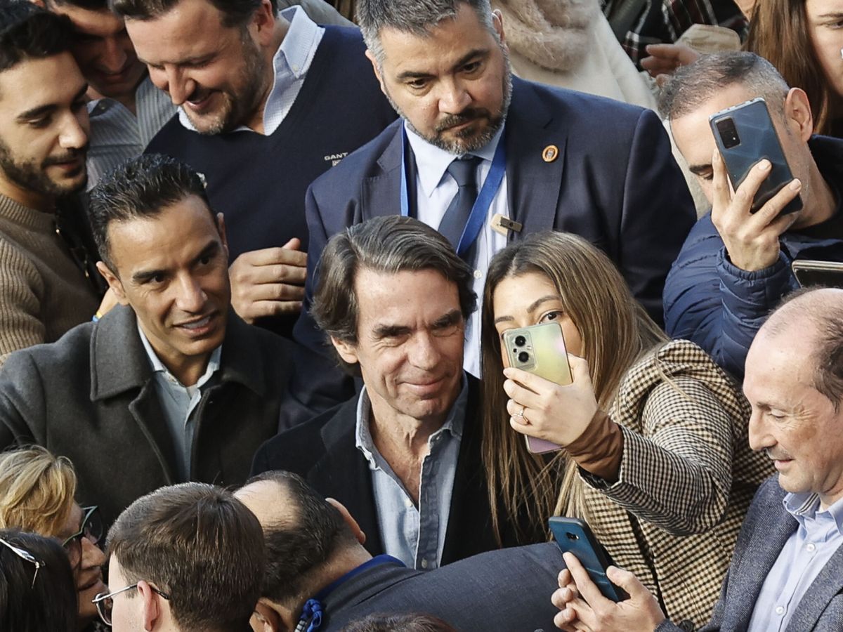 Foto: El expresidente José María Aznar, en un acto en Valencia. (EFE/Kai Forsterling)