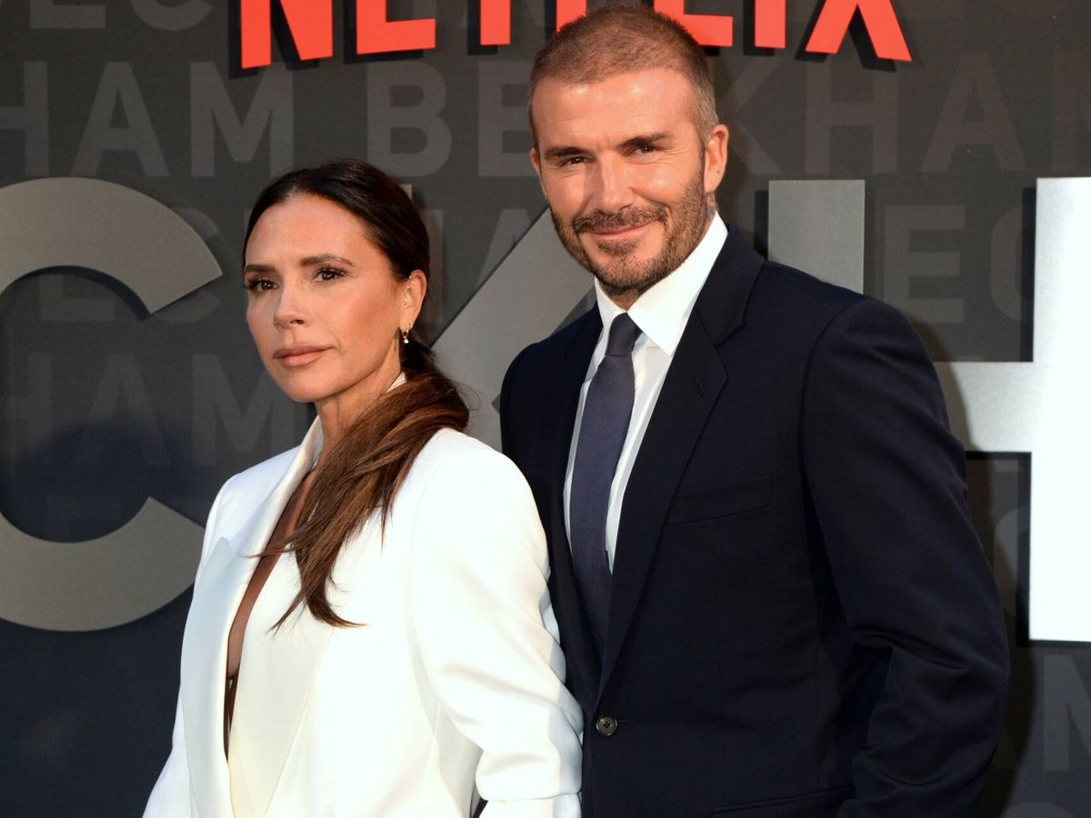 Foto: David y Victoria, durante la presentación del documental 'Beckham'. (Gtres)