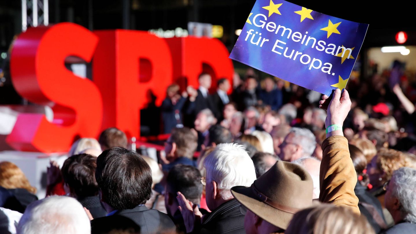 Un mitin de campaña de Martin Schulz en Colonia, Alemania. (Reuters)