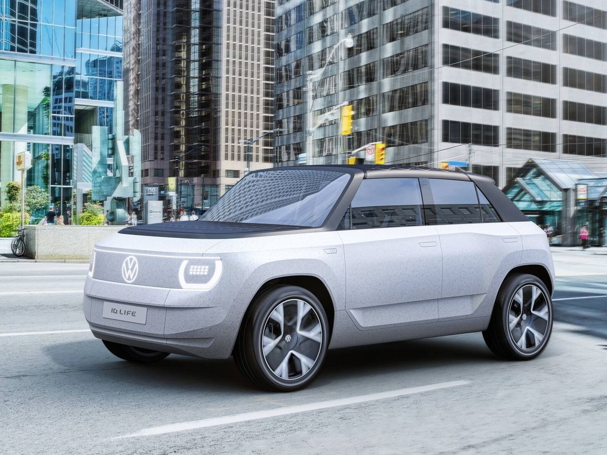 Foto: El Volkswagen ID.Life es el primer anticipo conocido del futuro utilitario eléctrico de Volkswagen. Pero tiene aún cuatro años para evolucionar.