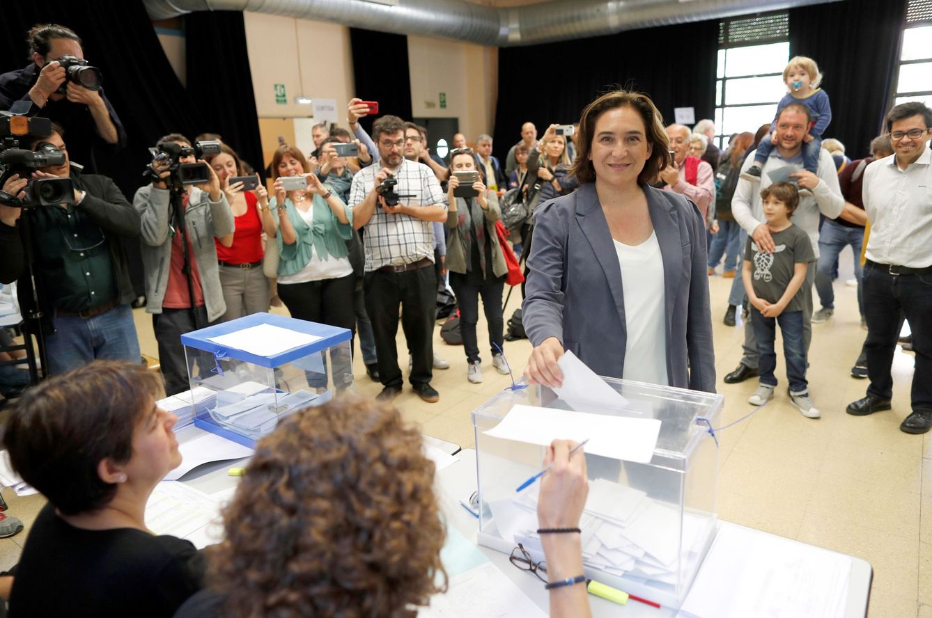 La alcaldesa y candidata de Barcelona en Comú a la reelección, Ada Colau. (EFE)