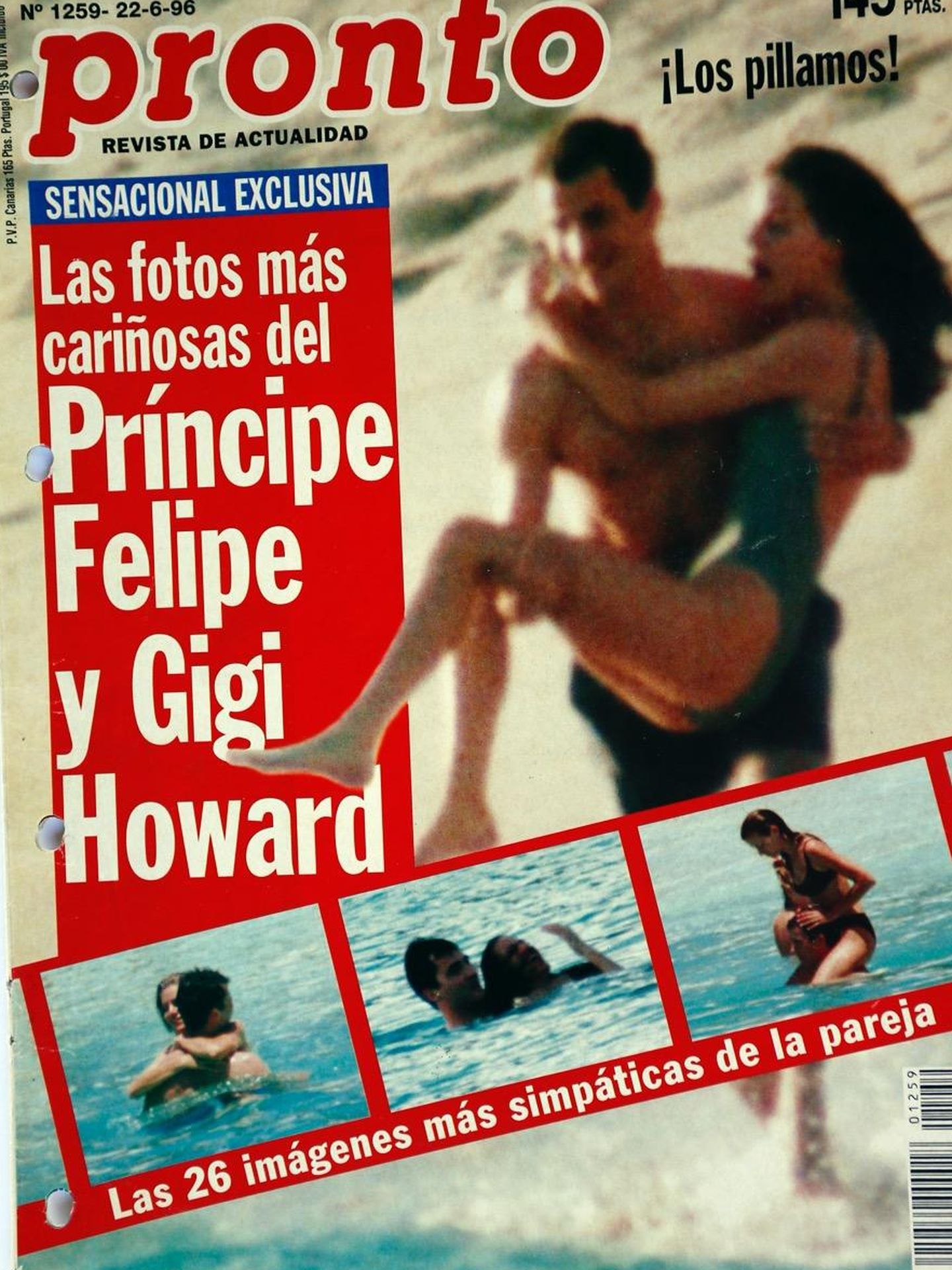Una de las portadas que protagonizó la relación de Gigi Howard con el Rey. 