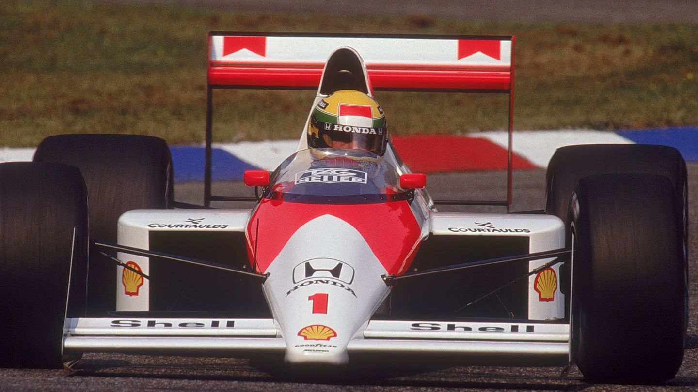 Senna y su McLaren en 1989. (Reuters)