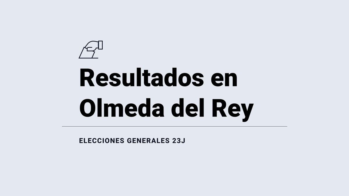Resultados, votos y escaños en directo en Olmeda del Rey de las elecciones del 23 de julio: escrutinio y ganador
