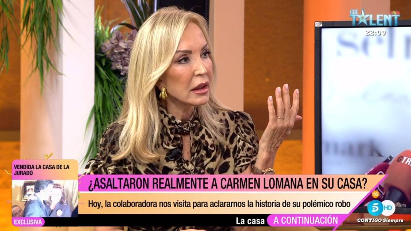 Carmen Lomana en 'Fiesta'. (Mediaset España)