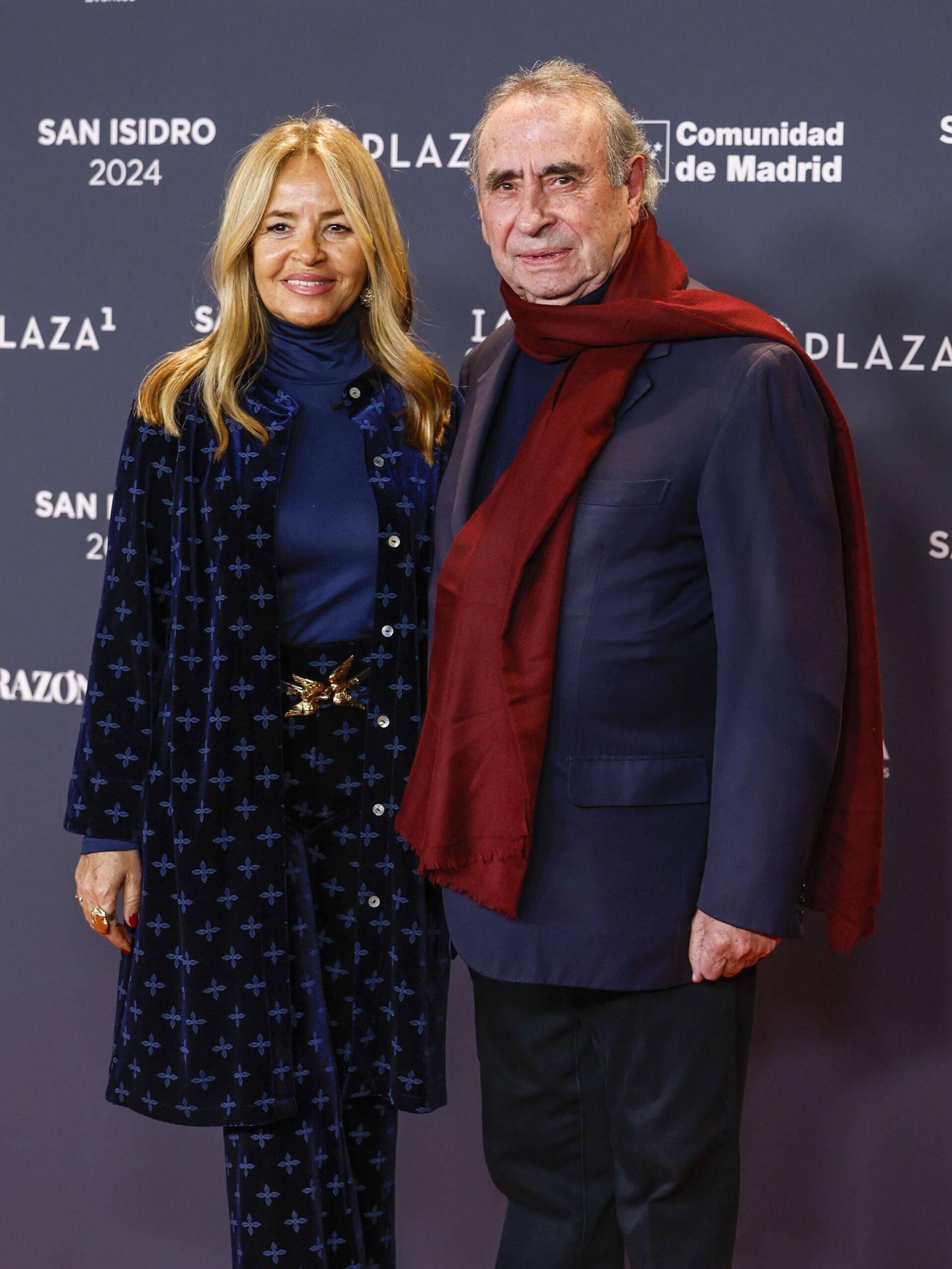 El empresario madrileño Pedro Trapote y su esposa, Begoña García-Vaquero, en la plaza de Las Ventas. (EFE/Daniel González) 