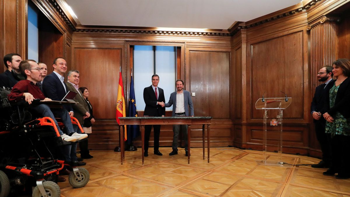 Sánchez e Iglesias rubrican su acuerdo a la espera de fijar la fecha de la investidura
