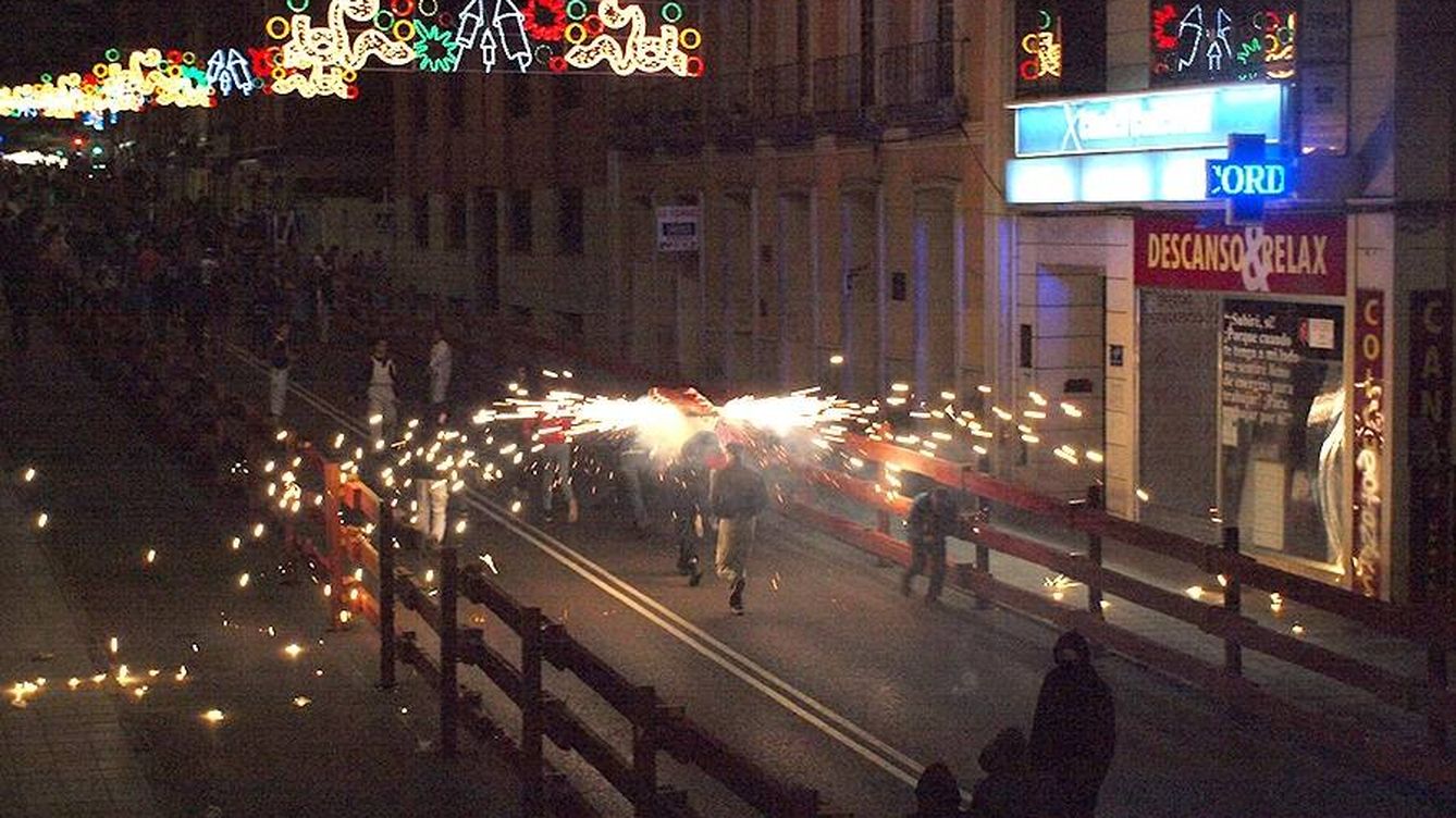 Foto: Toros de fuego en Guadalajara. 