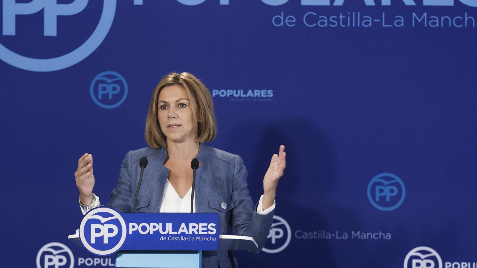 Foto: La presidenta del PP de Castilla-La Mancha y secretaria general a nivel nacional, María Dolores de Cospedal. (EFE)