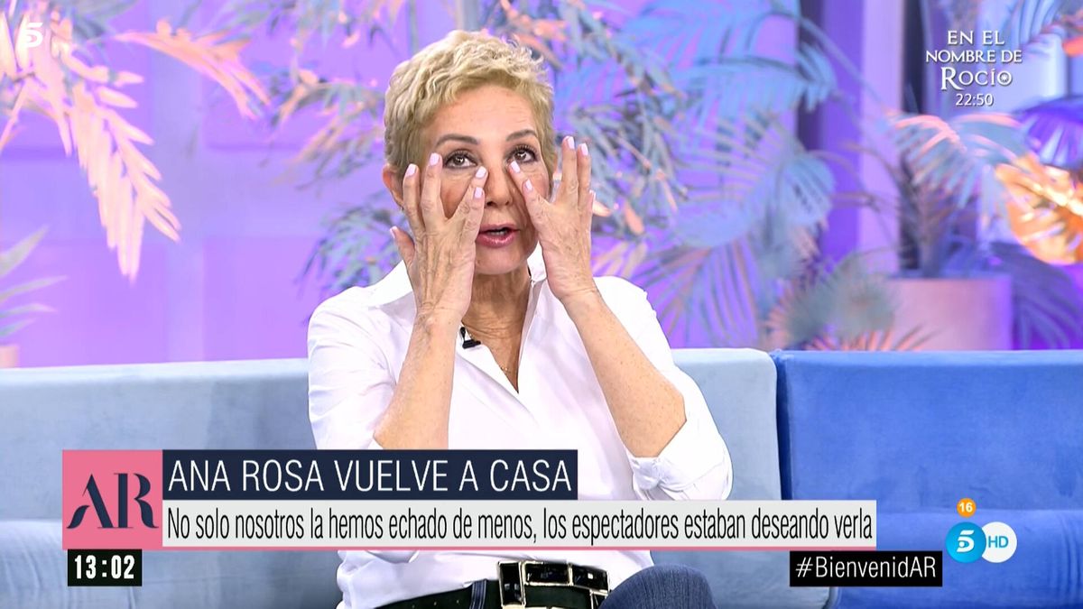 Las lágrimas de Ana Rosa Quintana en su regreso a Telecinco: "Está siendo muy fuerte"