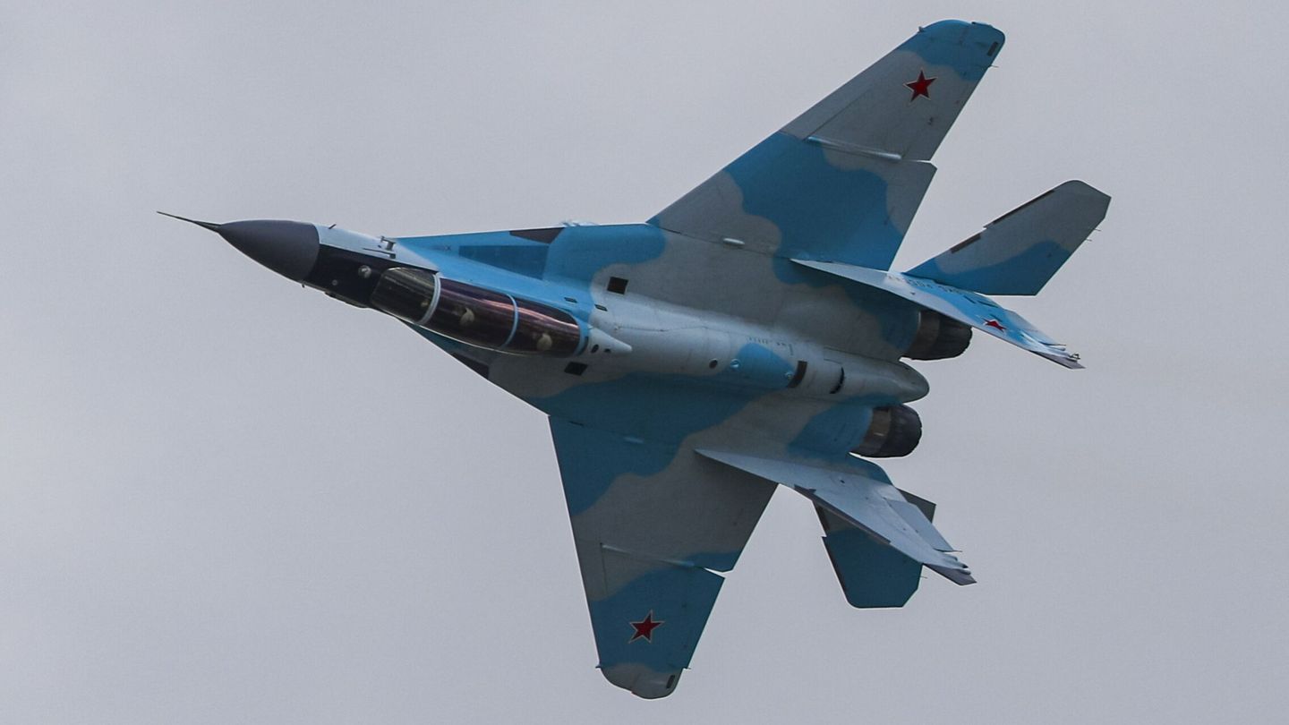 Caza Mikoyan MiG-35 uno de los cazas de combate del ejército ruso. (Reuters)