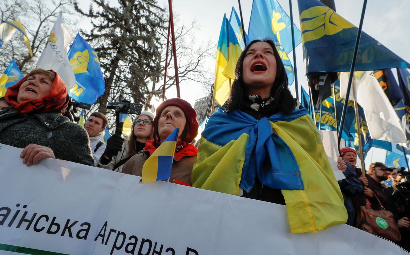 Manifestaciones en Ucrania. (Reuters)