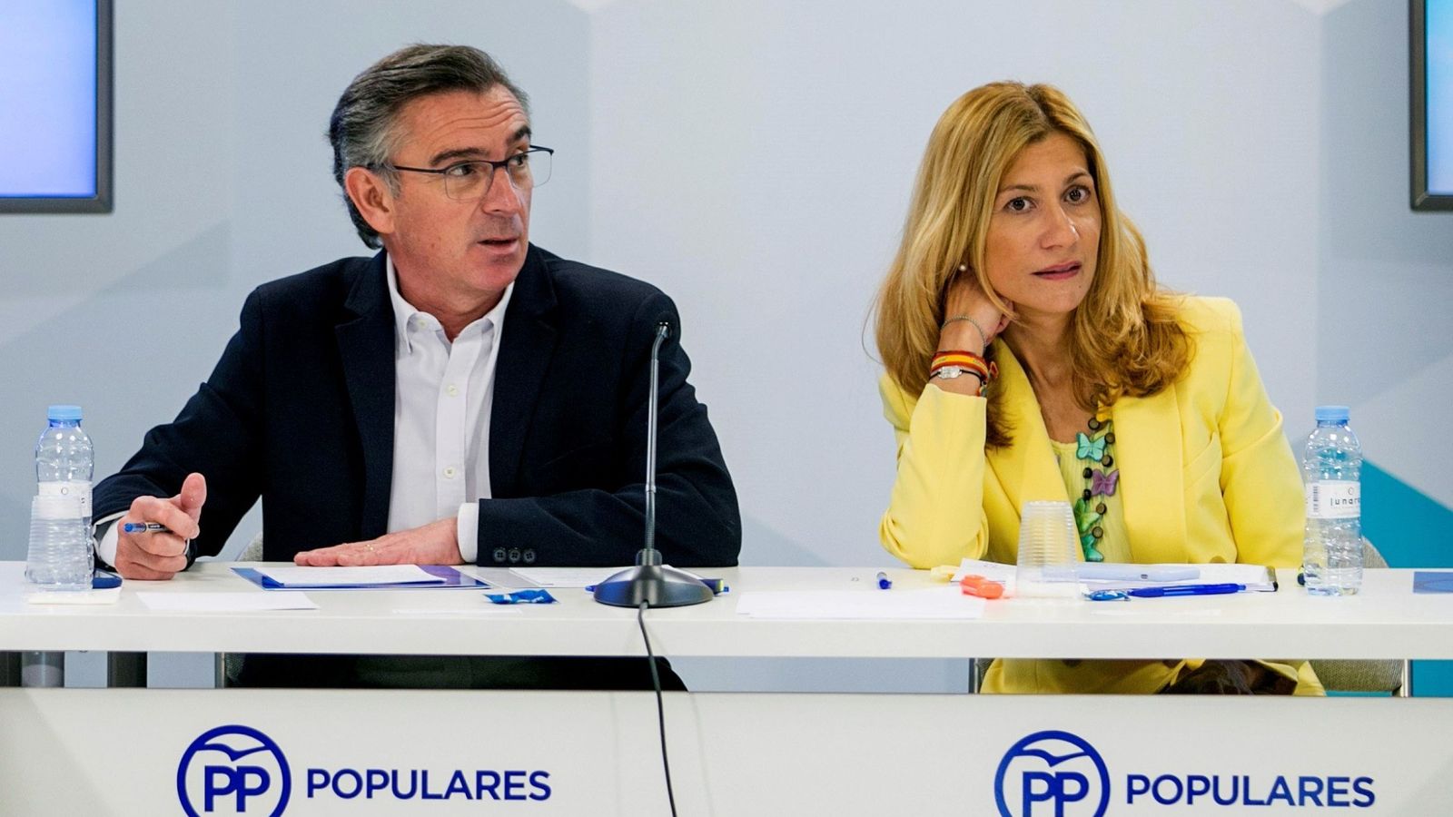Foto: Luis María Beamonte, en una reunión del partido. (EFE)