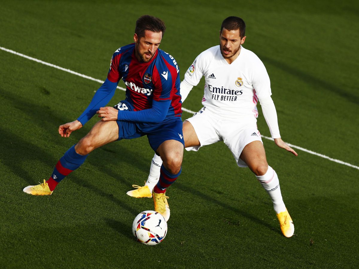 Foto: Hazard, en un lance del partido contra el Levante (Reuters)