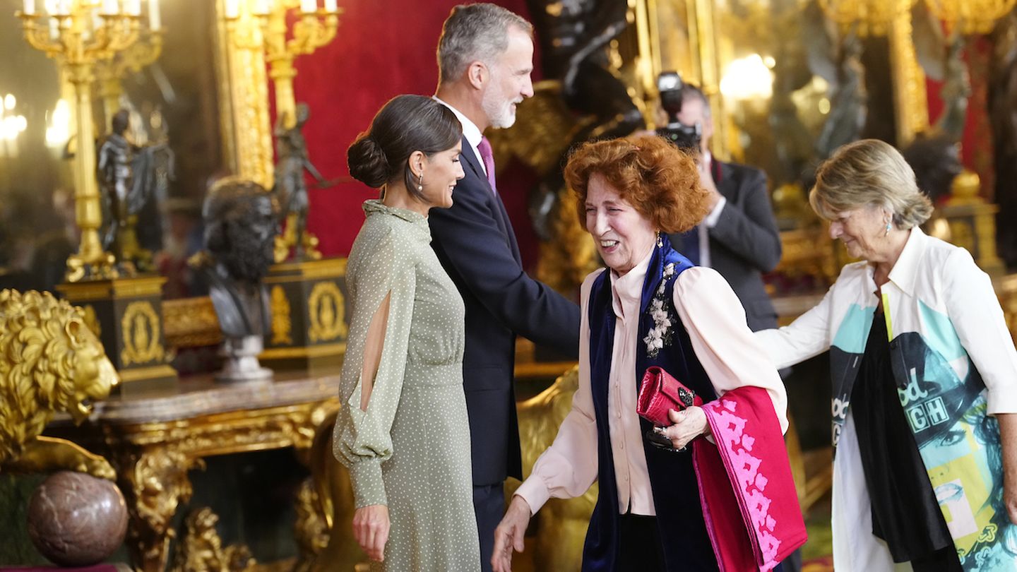 Carmen Iglesias, historiadora y profesora, en la recepción del Palacio Real. (Limited Pictures)