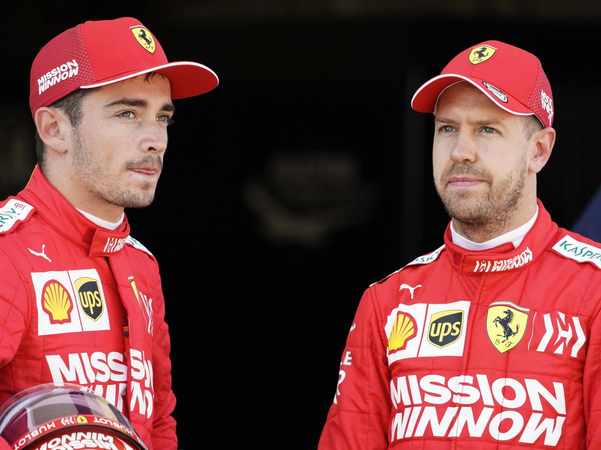 Foto: Charles Leclerc y Sebastian Vettel durante el GP de Japón de 2019. (EFE)