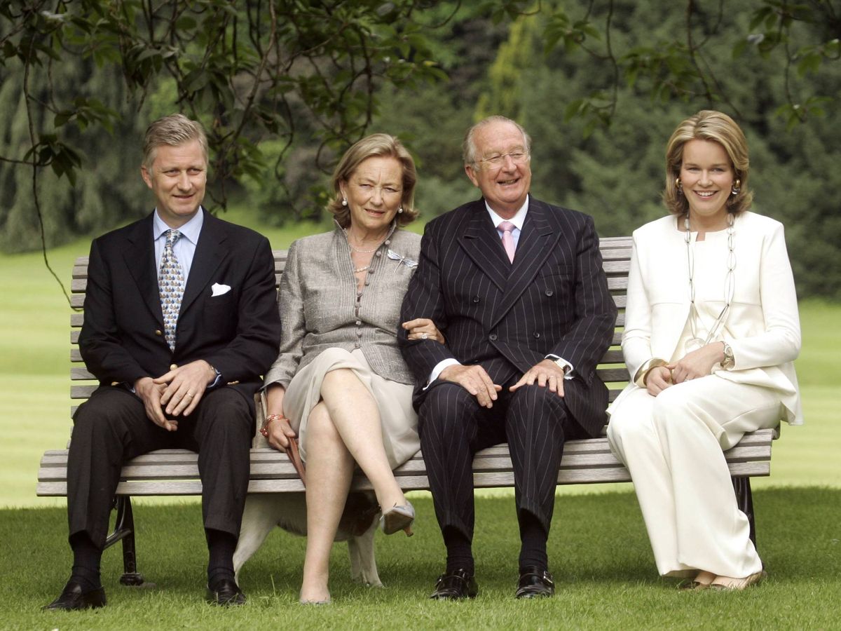 Foto: Felipe y Matilde de Bélgica, con los reyes Alberto y Paola. (Getty) 