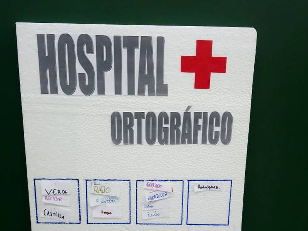 Foto: El hospital ortográfico ya ha recibido a sus primeros 'pacientes' (Foto: Twitter)