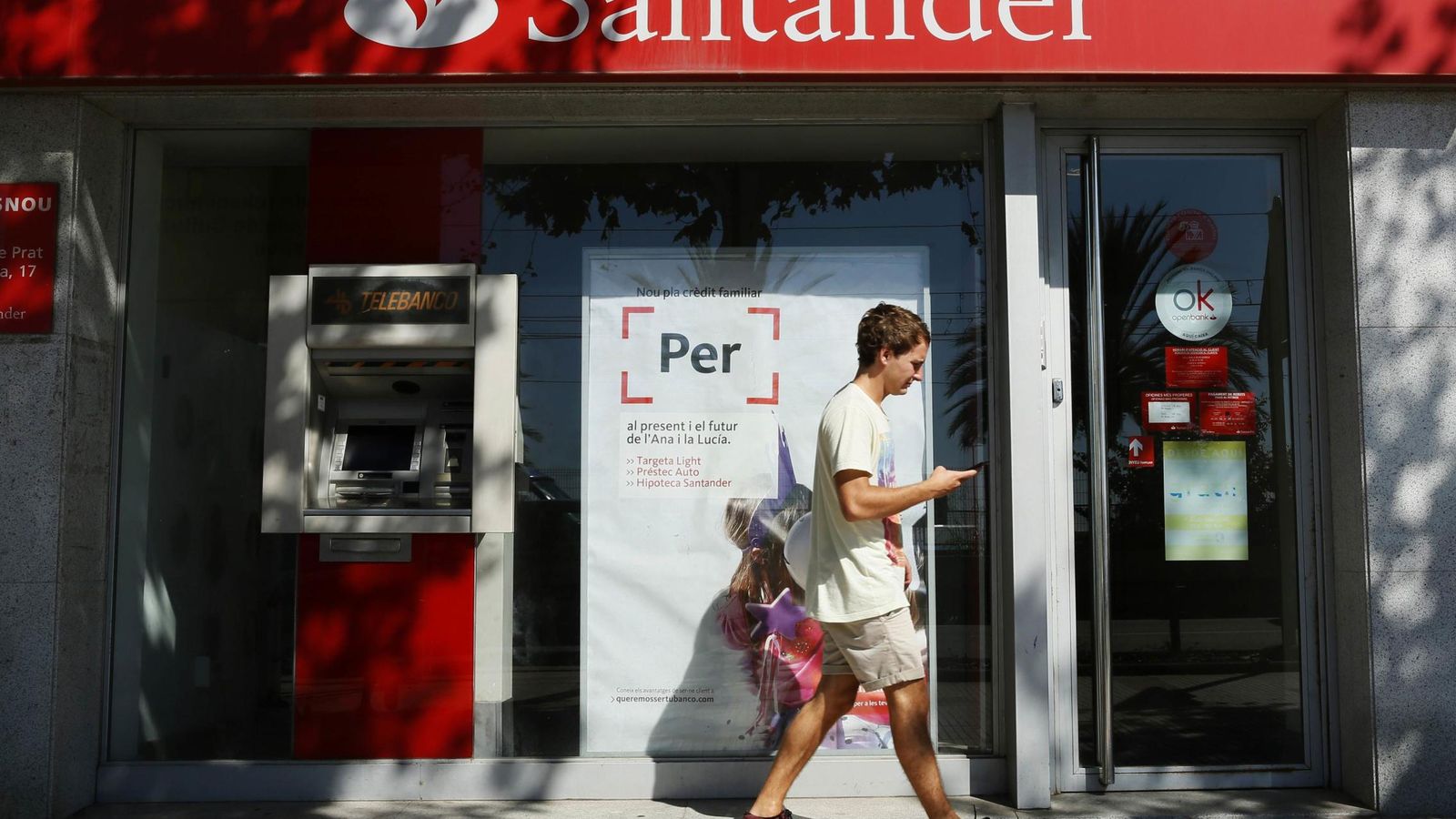 Foto: Una oficina del Banco Santander. (Reuters)