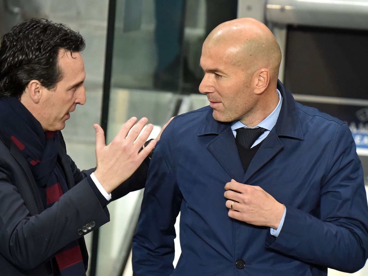 Emery y Zidane. (EFE) 
