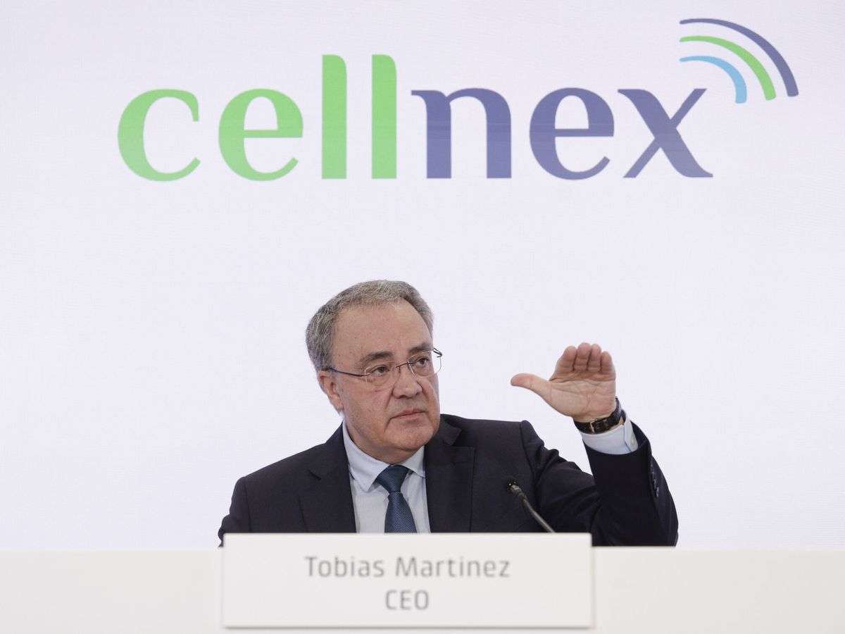 Foto: Tobías Martínez en una presentación de resultados de Cellnex (EFE/Quique García))