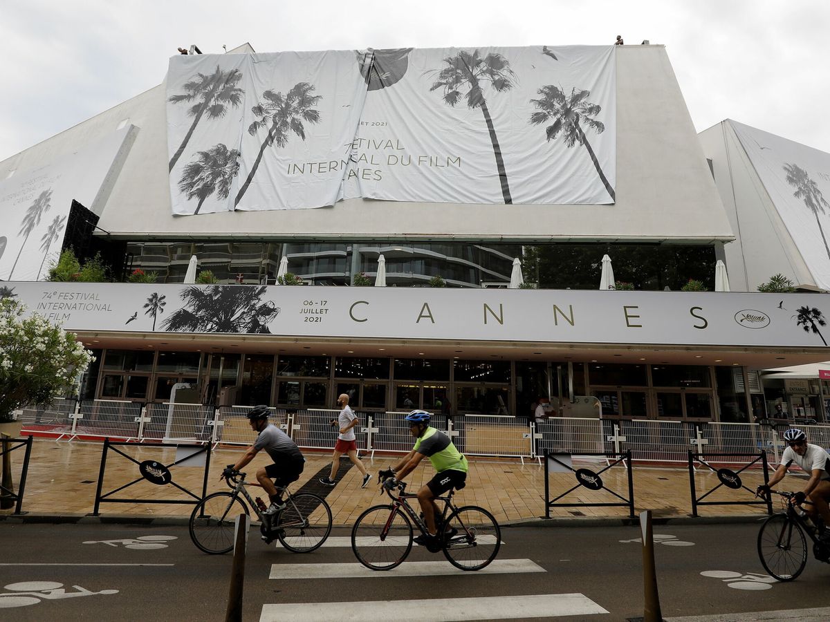 Foto: La sede central de Cannes ultima los trabajos de preparación (EFE)