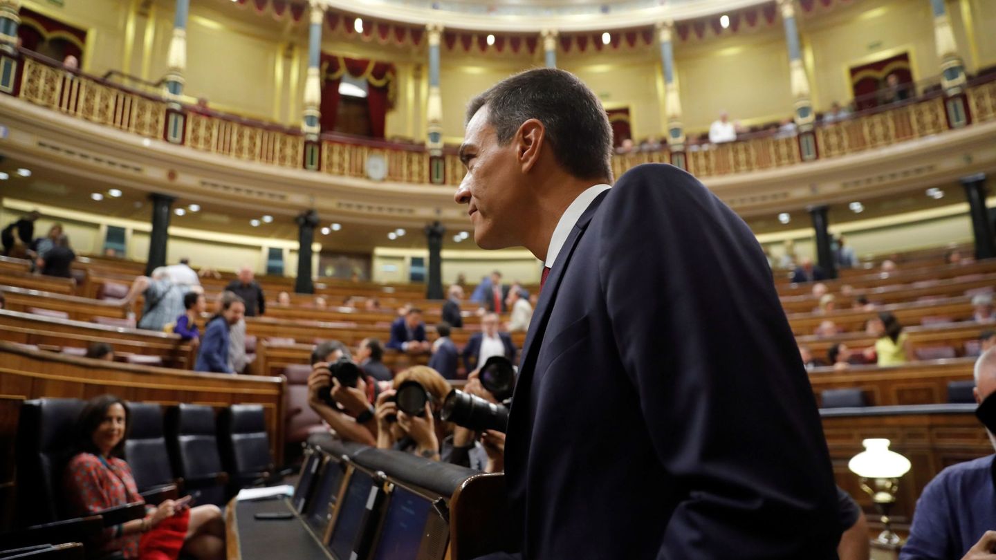 El presidente del Gobierno, Pedro Sánchez, anuncia que impulsará la reforma constitucional. (EFE)
