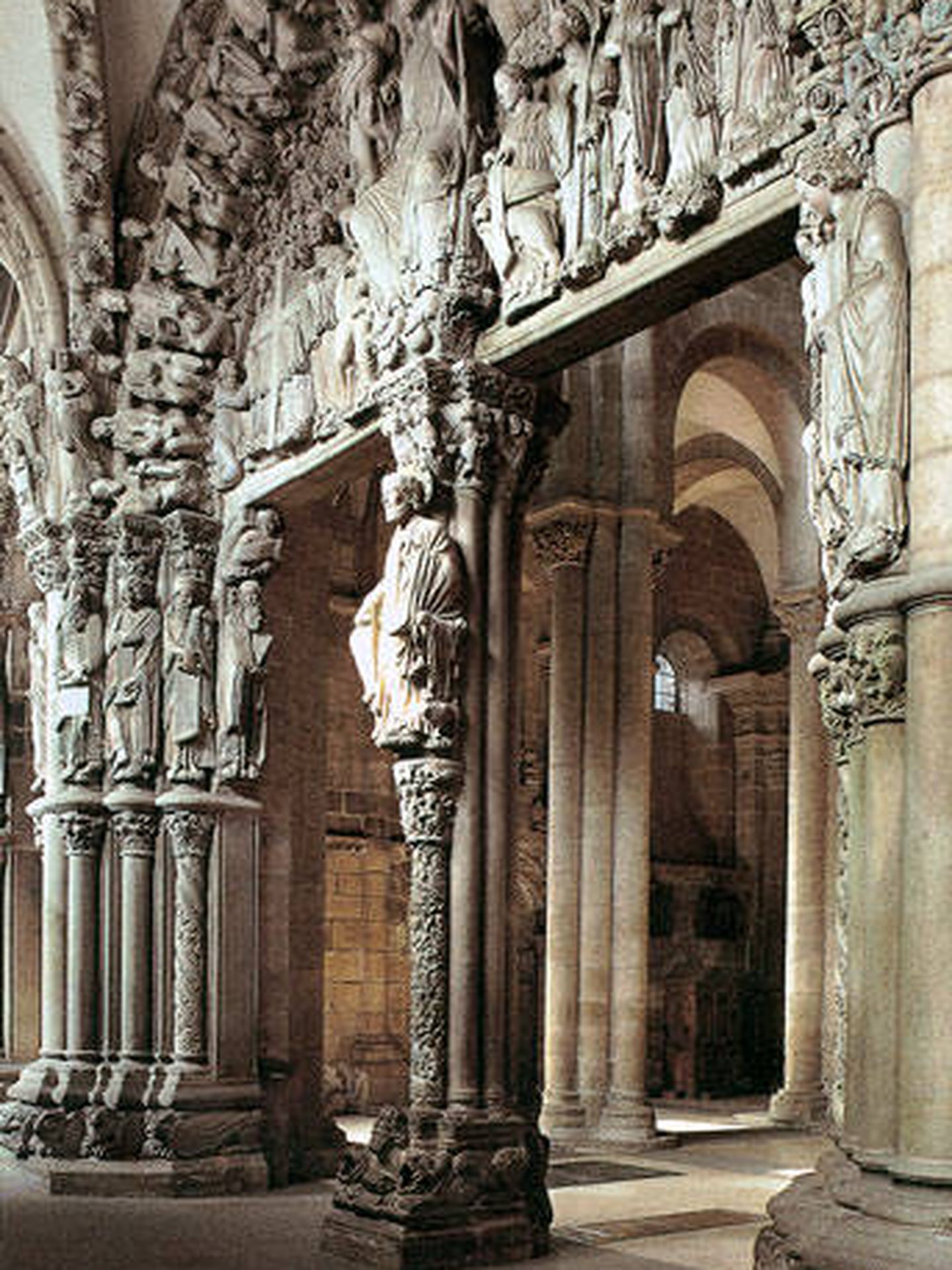 El portico de la catedral de Santiago.