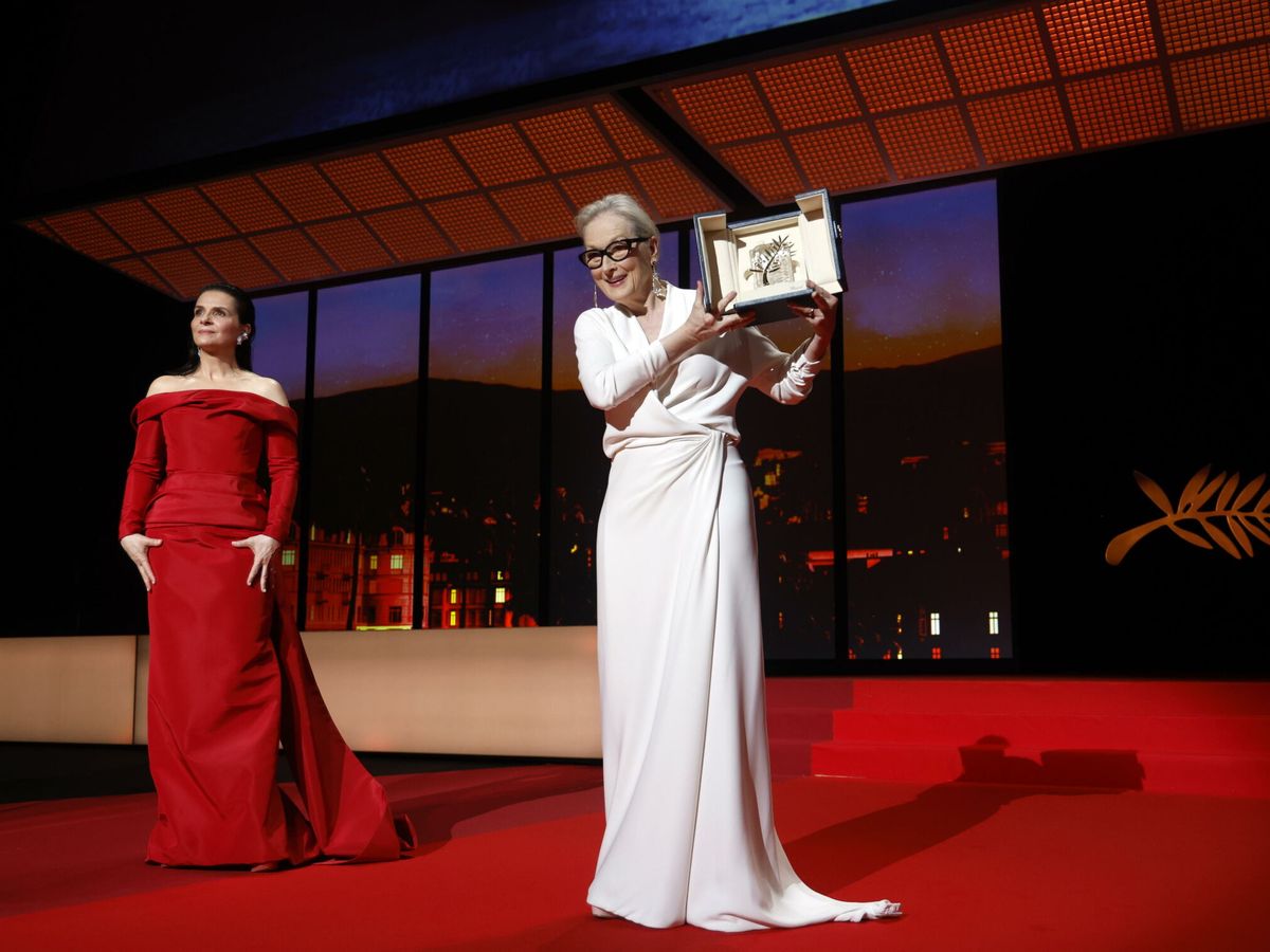Foto: Meryl Streep recoge la Palma de Oro de Honor en la gala inaugural del Festival de Cannes (EFE)