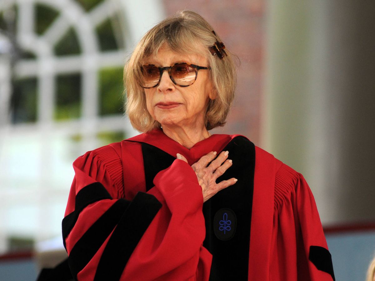 Foto: La escritora Joan Didion. (Getty Images/Darren McCollester)