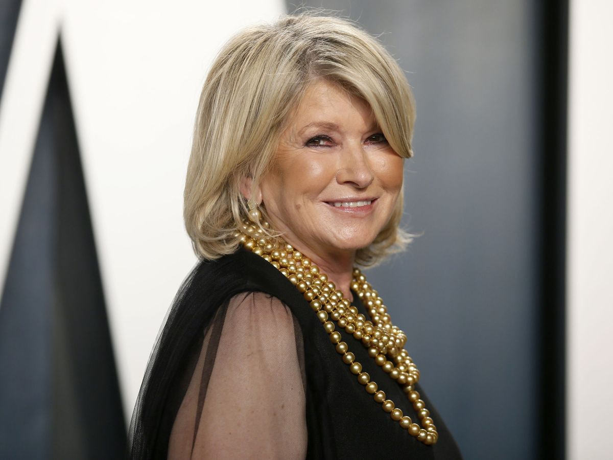 Foto: Martha Stewart en la fiesta post Oscar de Vanity Fair de 2020. (Reuters)