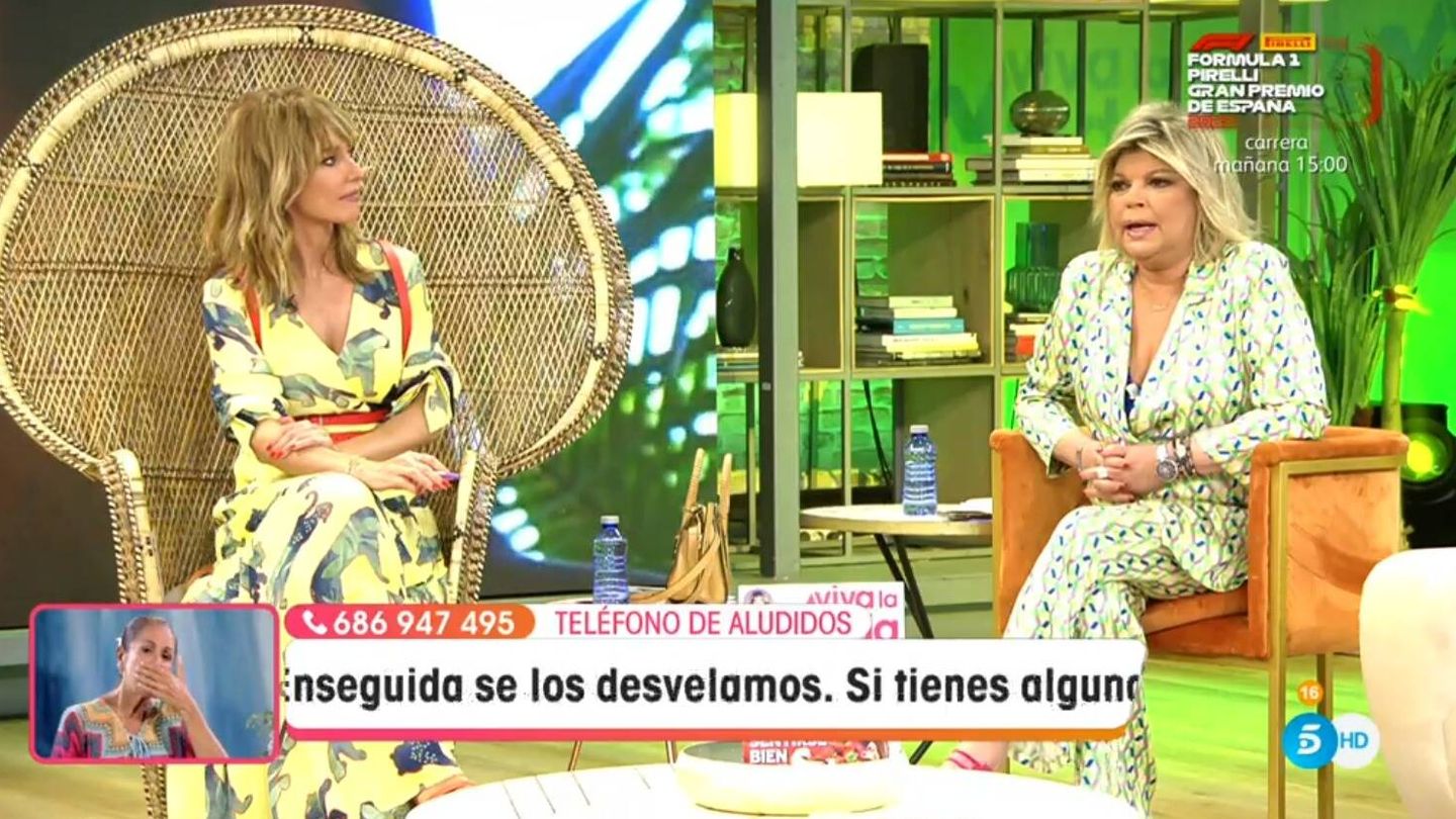 Emma García y Terelu Campos en 'Viva la vida'. (Mediaset España)