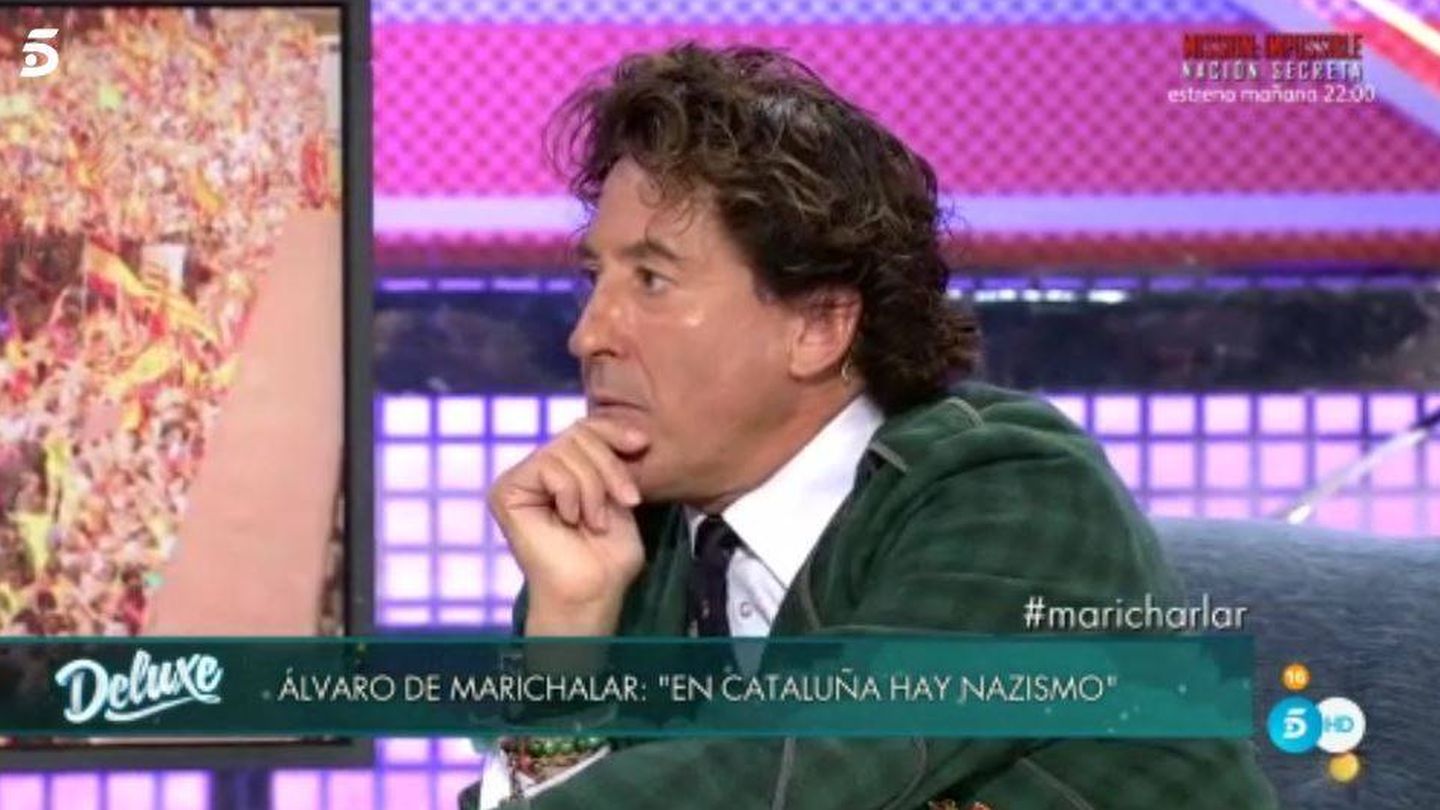 Álvaro de Marichalar responde a Jorge Javier tras echarle del 'Deluxe'.