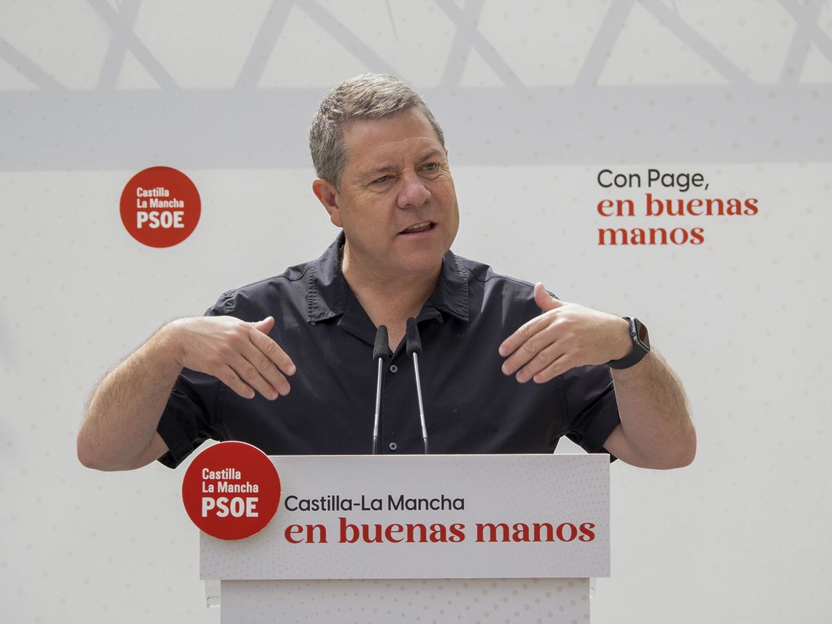 Foto: El presidente de Castilla-La Mancha y candidato del PSOE a la reelección, Emiliano García-Page. (EFE/José del Olmo)
