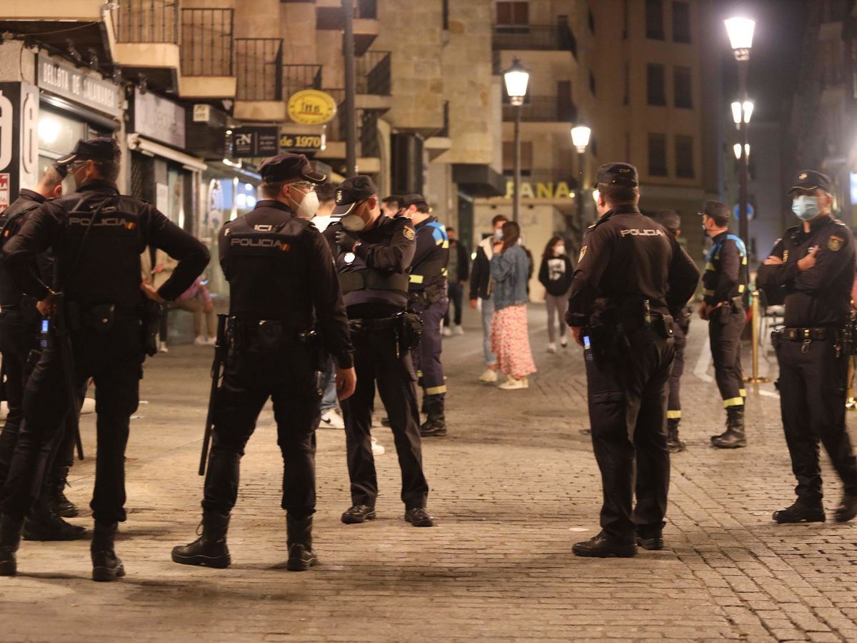 Foto: Policía en Salamanca. (EFE)