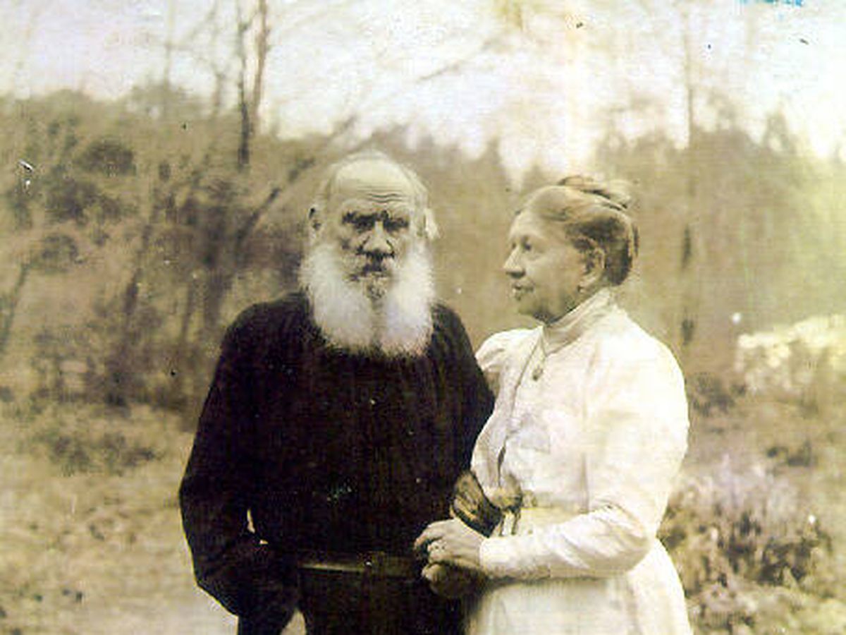 Foto: Sofía Tolstaia y su marido, Lev Tolstoi. (Dominio Público) 