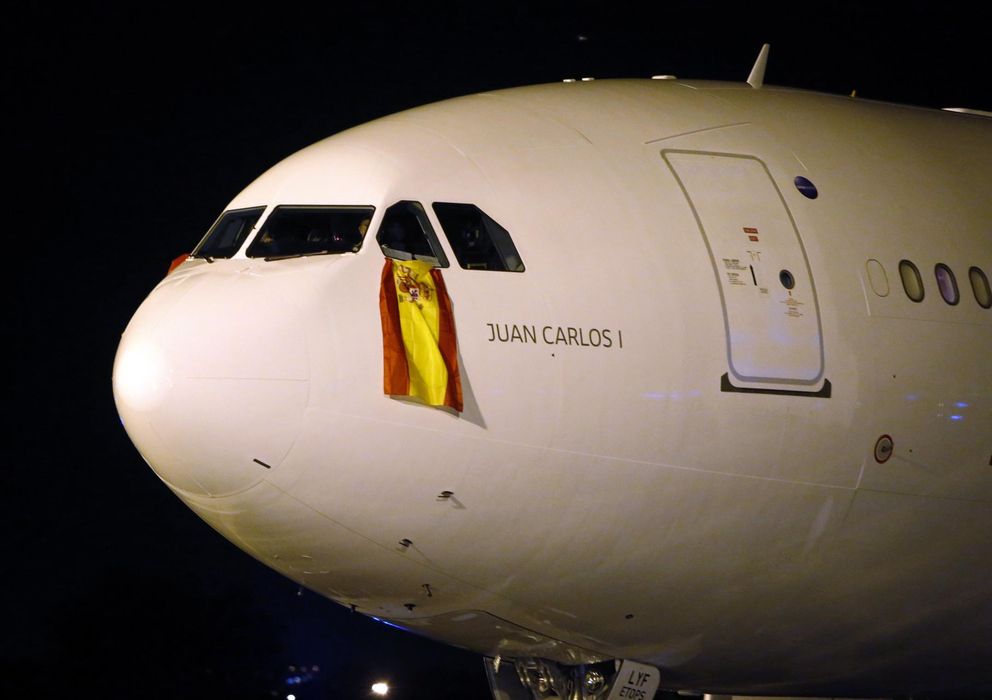 Foto: El avión de la Selección, a su llegada a Curitiba (Reuters).