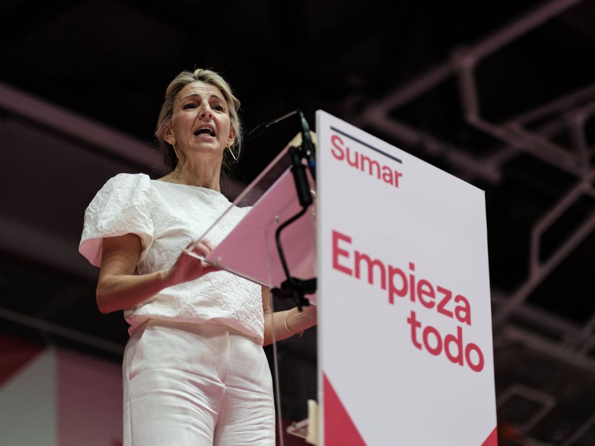 Foto: Yolanda Díaz presenta Sumar. (Sergio Beleña)