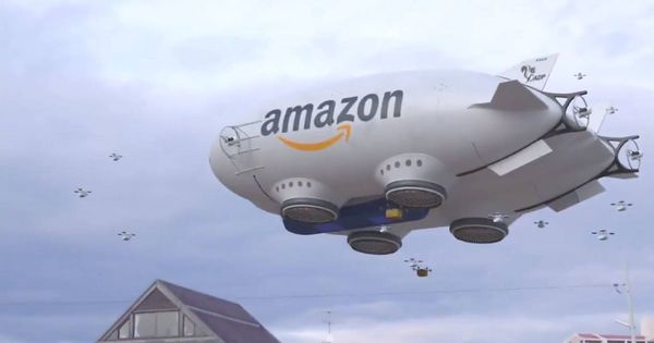 Foto: El vídeo del dirigible de Amazon circula por las redes sociales