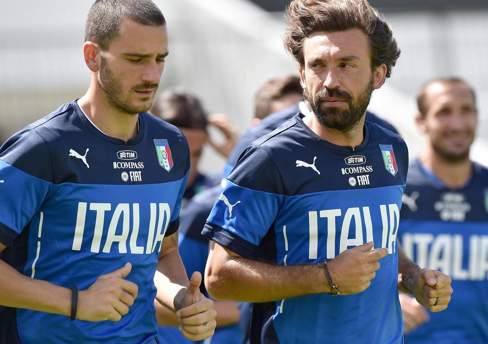 Foto: Bonucci y Pirlo, con Chiellini al fondo, son piezas claves de la Juventus tricampeona de Italia (Reuters).