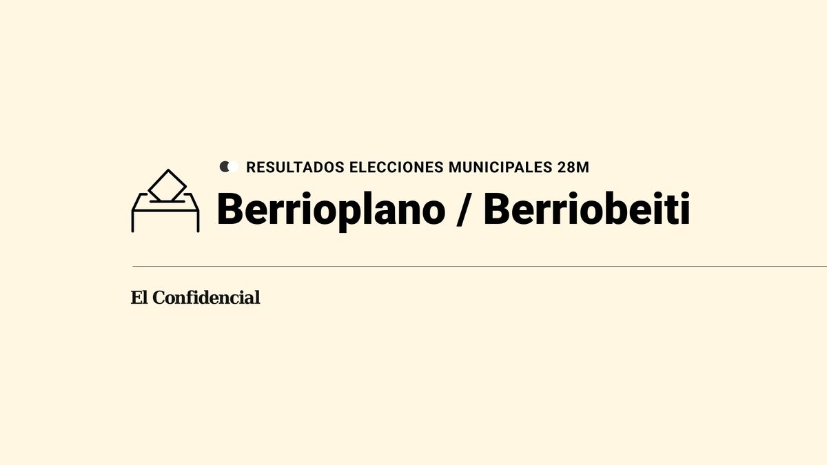 Resultados y ganador en Berrioplano / Berriobeiti durante las elecciones del 28-M, escrutinio en directo