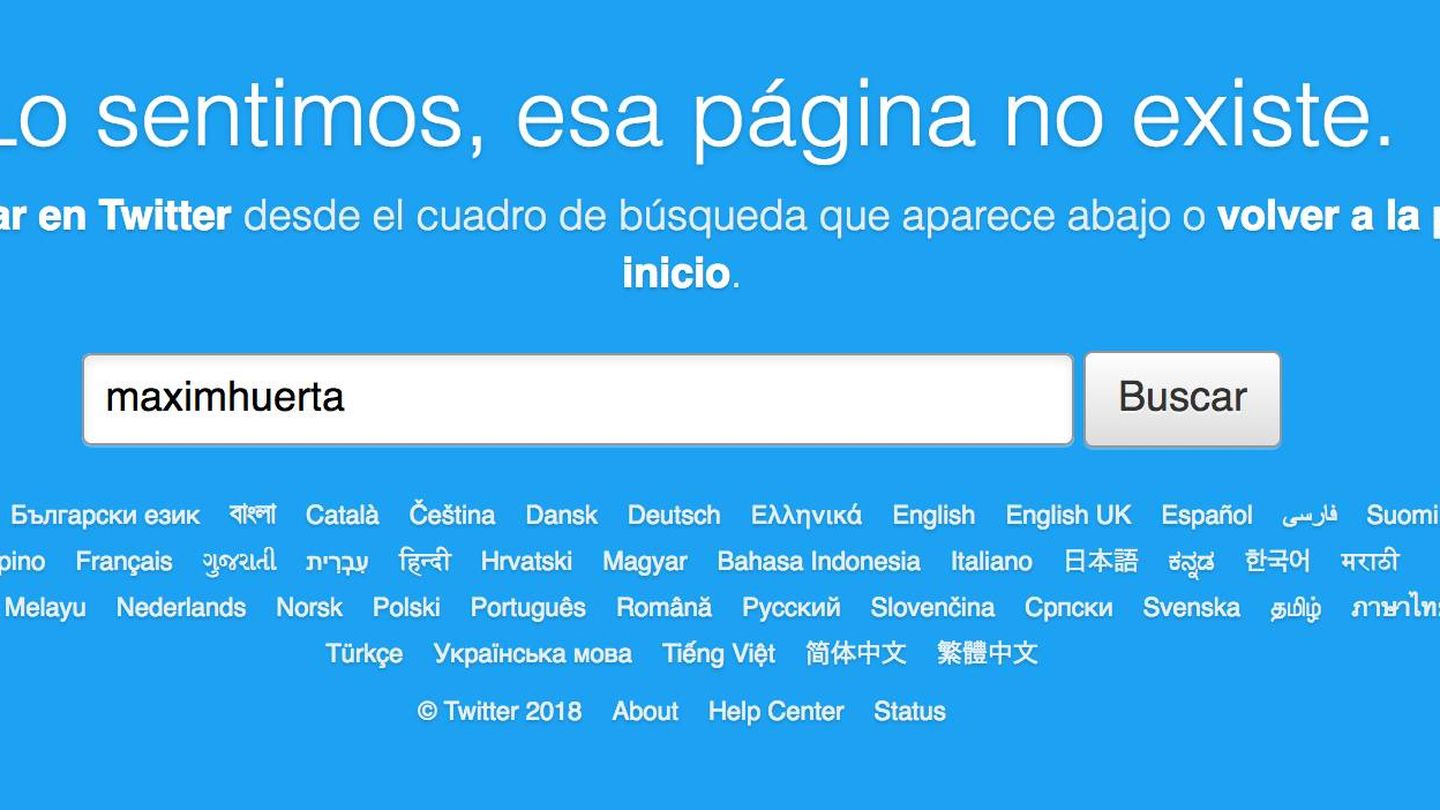 Màxim Huerta cierra su cuenta de Twitter.