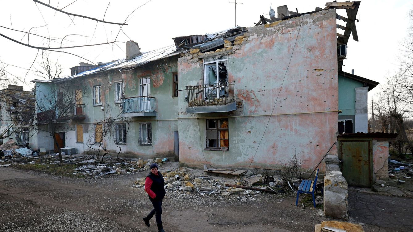 Foto: Una casa dañada en el pueblo de Luch (Región de Mykolaiv, Ucrania). (Reuters)
