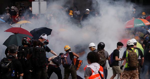 Foto: Protestas por nueva ley en Hong Kong. (Reuters)