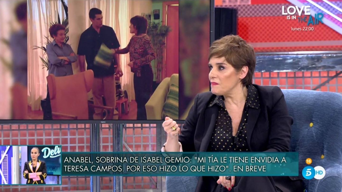 Anabel Alonso hablando sobre Toni Cantó. (Telecinco).