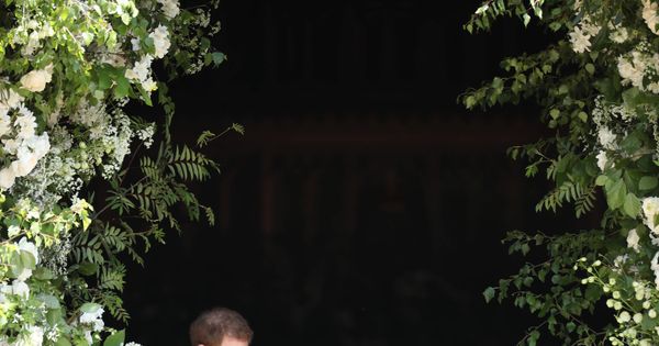Foto: Meghan Markle y el príncipe Harry el día de su boda. (Getty)