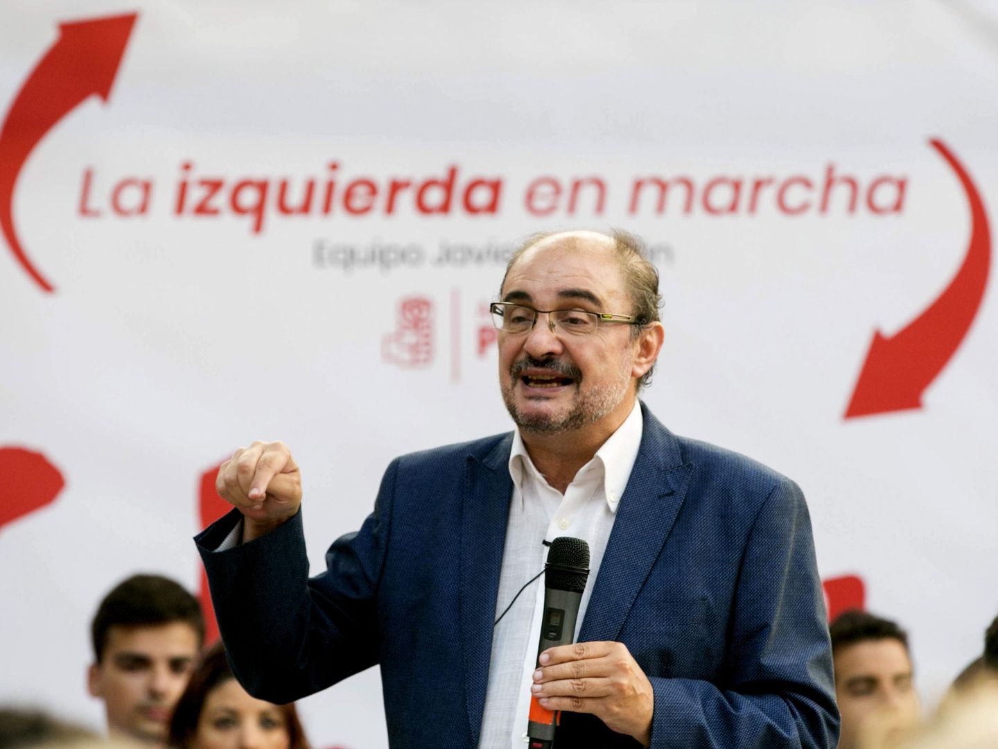 Javier Lambán, presidente de Aragón y líder regional del PSOE, el pasado 7 de septiembre en Zaragoza. (EFE)