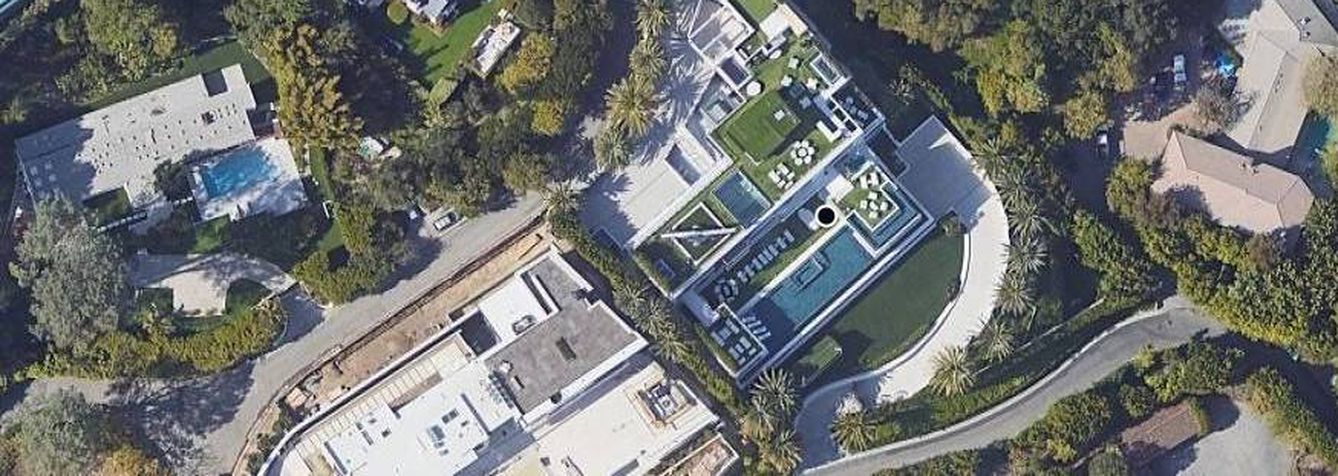 Vista aérea de la mansión. (Google Maps)
