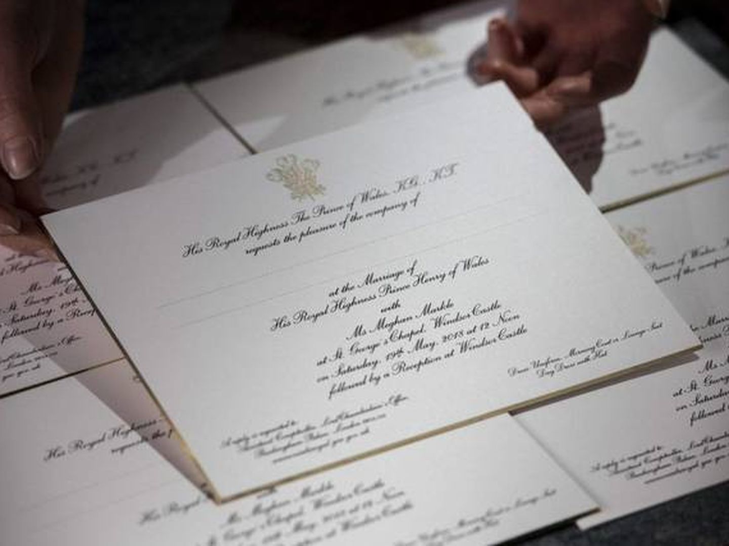 Imagen de las invitaciones de boda. (Kensington Palace)